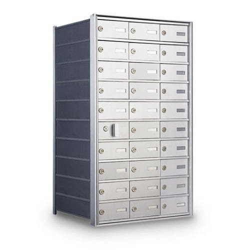 CAD Drawings American Postal Manufacturing Co. Front Loading 29-Door Horizontal Private Mailbox